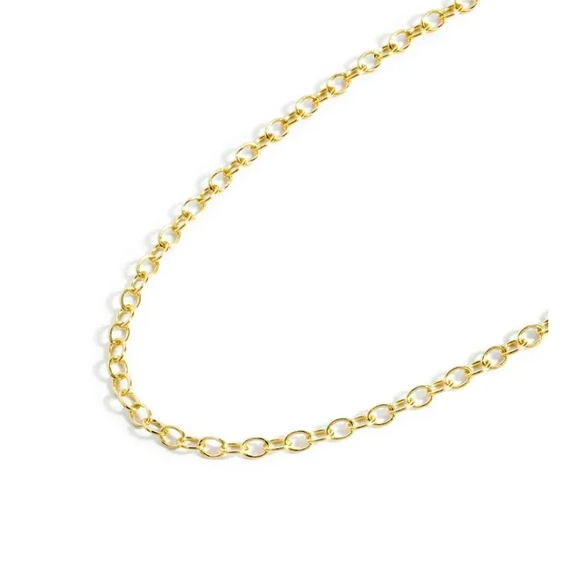 Jewelry Atelier Gold Chain Necklace Collection - 14K Solid Yellow Gold Filled Cable/Rolo/Pendant Link Chain Necklaces for Women and Men with Different Sizes (2.0mm, 2.7mm, or 3.6mm)