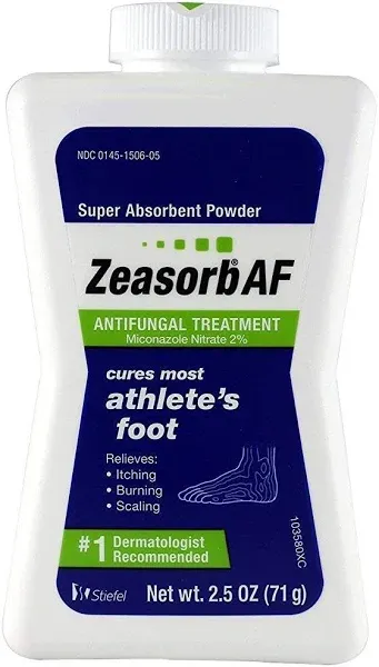 Zeasorb AF Antifungal Treatment, Jock Itch, Super Absorbent Powder - 2.5 oz