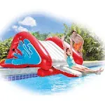 Intex KOOL Splash Inflatable Pool Slide Play Center with Sprayer Red 2 Pack