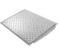 Silver Spring 4" High Aluminum Threshold Ramp, Punch Plate Surface, 24" L x 32" W