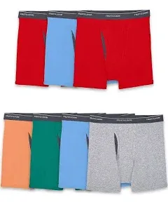 Fruit of the Loom Boys' 7pk Boxer Briefs size L 14-16 (A40) #boxB4