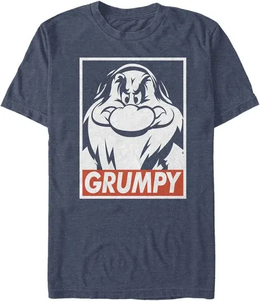 Disney Men's Snow White and Seven Dwarfs Grumpy Graphic T-Shirt