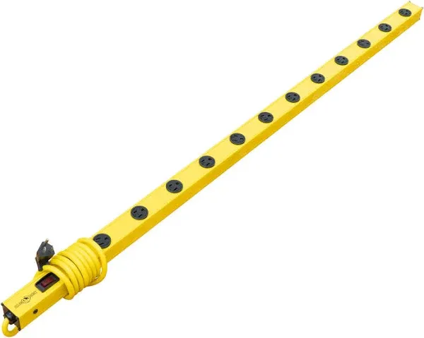 Yellow Jacket 5154 4-Foot Metal Power Strip