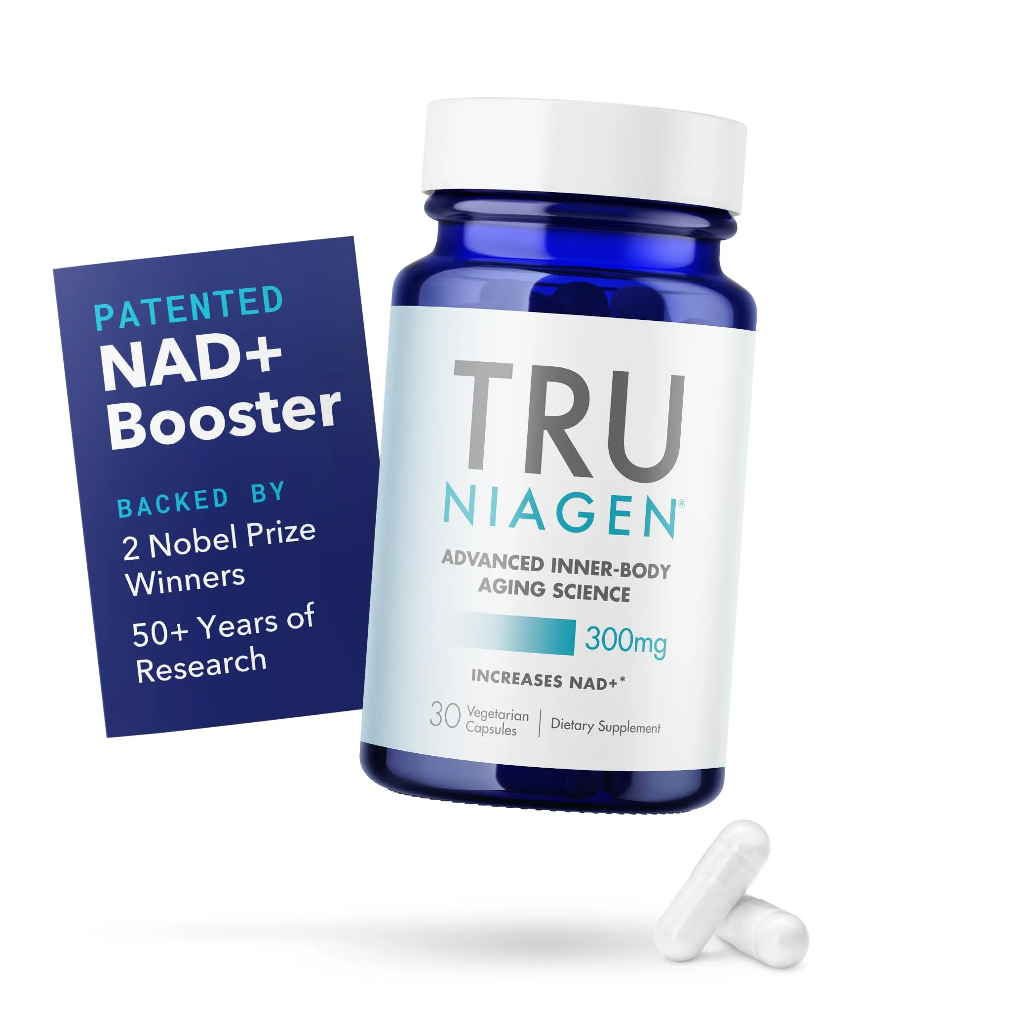 Tru Niagen Nicotinamide Riboside Nad 300mg 30 Capsules Exp 06/2026