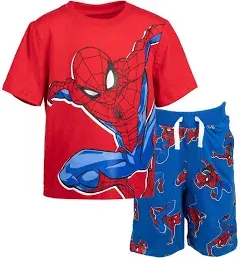 Marvel Spider-Man Toddler Boys T-Shirt and Shorts Outfit Set