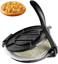 VEVOR BBQ-Toro cast iron tortilla press Ø 25 cm homemade tortillas black