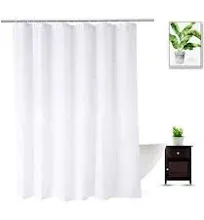 WellColor White Shower Curtain Liner