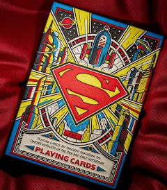 theory11 Superman Playing Cards, Premium Playing Cards, Poker Size Standard Index, Luxury Playing Cards