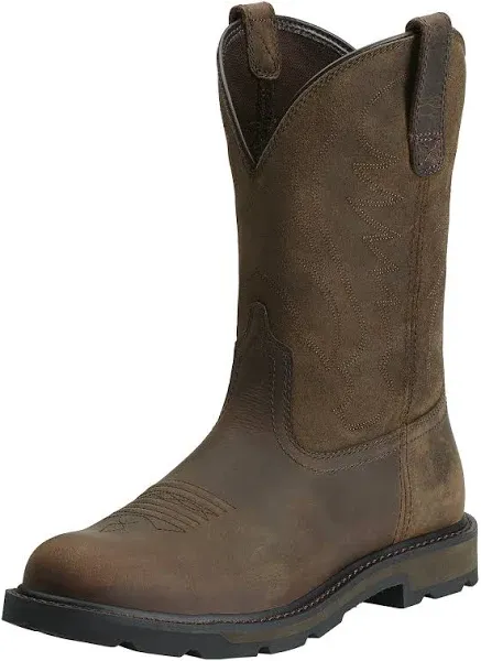 "Ariat Men's Groundbreaker Pull On Soft Toe Boots - Brown - 13"