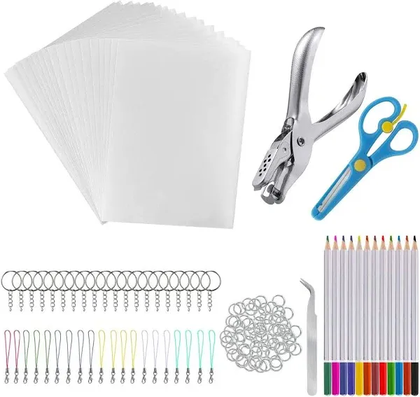 Shrinky Dink Sheets Kit Shrink Plastic Sheets Shrinky Dink Paper Kit with 25p...