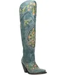 Shop Blue Womens Dan Post Boots Flower Child Snip Toe Cowboy Boots