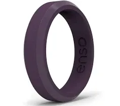 Enso Rings Thin Bevel Series Silicone Ring