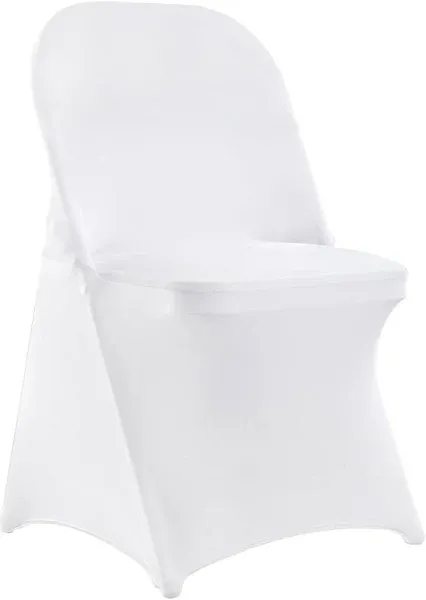 VEVOR White Stretch Spandex Chair Covers