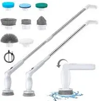 Leebein Electric Spin Scrubber Cordless Cleaning Brush with 8 Replaceable Heads