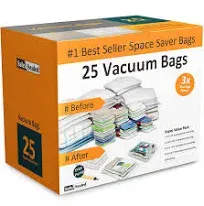 Home-Complete 25 Space Saver Bags Vacuum Storage Bundle