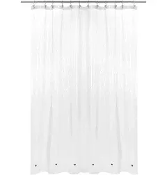 Barossa Design Extra Long Shower Curtain Liner with 6 Magnets - 84 Inch Length