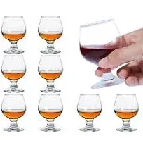 8 Pack Small Cute Shot Glasses 1.75oz Perfect for Tasting Brandy Tequilla