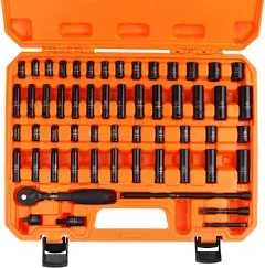 TRAHOO 1/4'' Drive Impact Socket Set