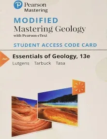 Modified Mastering Geology with Pearson EText -- Standalone Access Card -- for Essentials of Geology