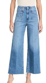 Paige Women's Anessa Raw Wide-Leg Jeans