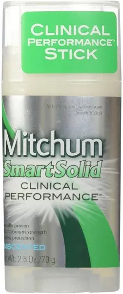 Mitchum Smart Solid Anti-Perspirant Deodorant Unscented