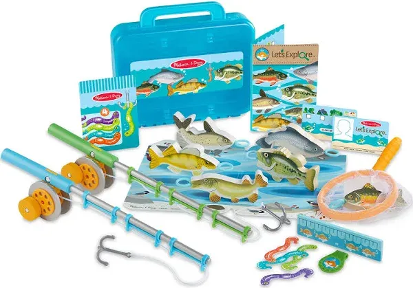 Melissa &amp; Doug -Let&#039;s Explore - Fishing Pole W/ Fish Game -See Description