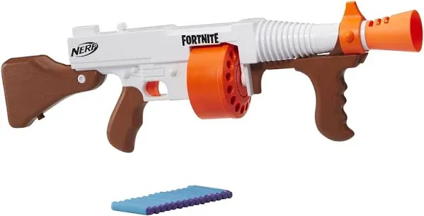 NERF Fortnite DG Dart Blaster Toy with 15 Darts - White (E7521)