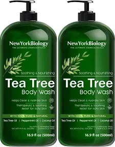 Tea Tree Body Wash - 16 OZ - Helps Jock Itch &amp; Itchy Skin Nail Fungus Athletes