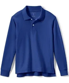 Lands' End Women's Long Sleeve Interlock Polo Shirt