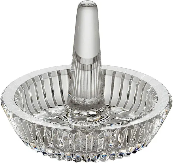 Waterford Table Top Crystal 3.5in. Elegant Round Ring Holder - Clear