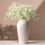 Laurel&Vine 12" Tall White Ceramic Vase