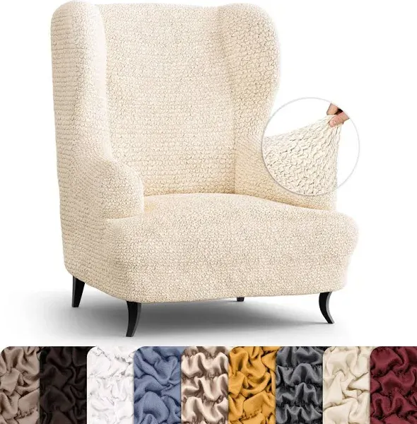 PAULATO by GA.I.CO. Wingback Chair Slipcover, Microfibra Collection