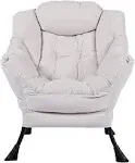 Lazy Chair Upholstered Single Sofa Chair Cushioned Recliner Armchairs