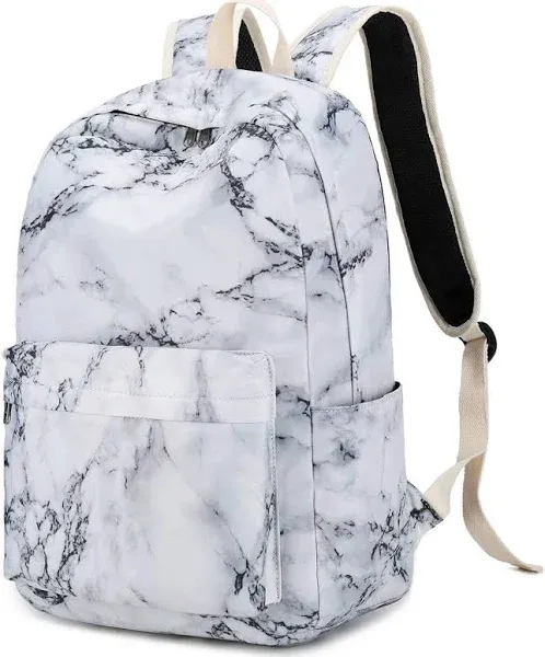 Backpack for Teen Girls Womens School Backpack Laptop Bookbags Travel Casual Rucksack Daypacks (Marble) One_Size