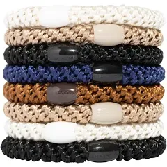 L. Erickson Women's Grab & Go Ponytail Holders (8 Pack)