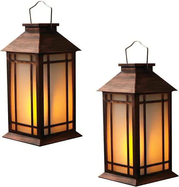 Bdor 2-Pack 13" Vintage Candle Lantern