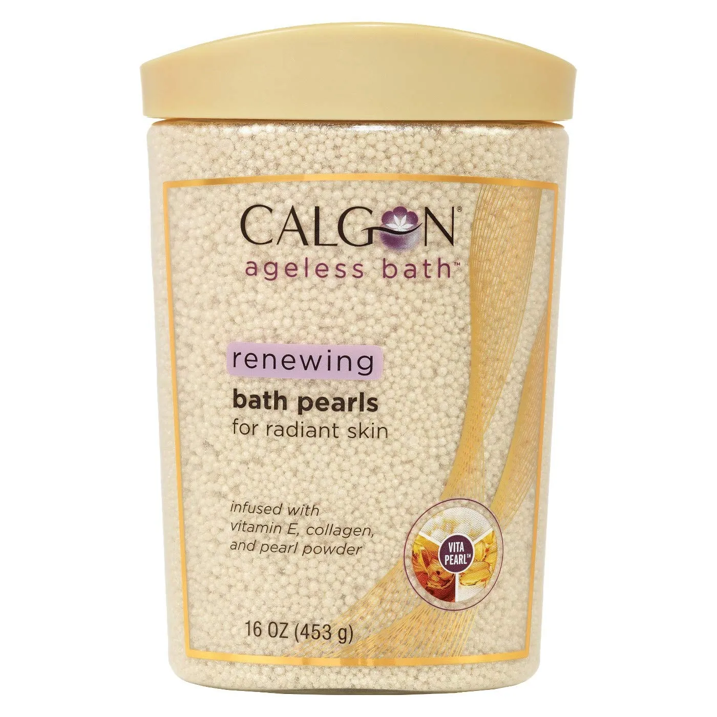 Calgon Ageless Bath Series Renewing Pearls For Radiant Skin 16 oz FREE SHIP