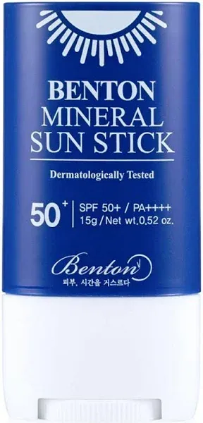 BENTON Mineral Sun Stick 15g SPF50+ Korean Skincare PA++++