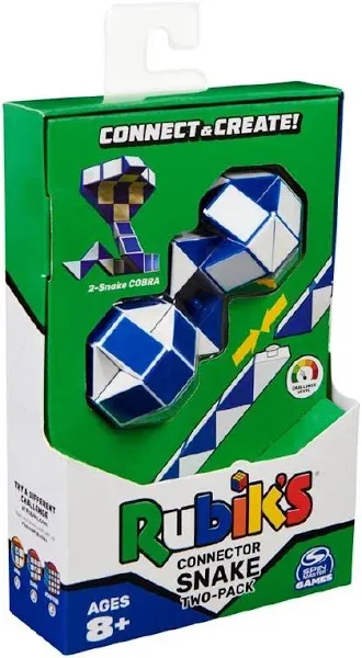 Rubik’s Connector Snake Two-Pack Cubes 3D Puzzle Game Cube Sealed Scratched Box