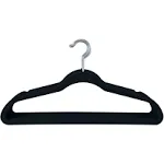 Simplify 25 Pack Slim Velvet Suit Hangers Black