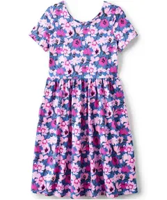 Lands' End Girls' Fit & Flare Jersey Dress