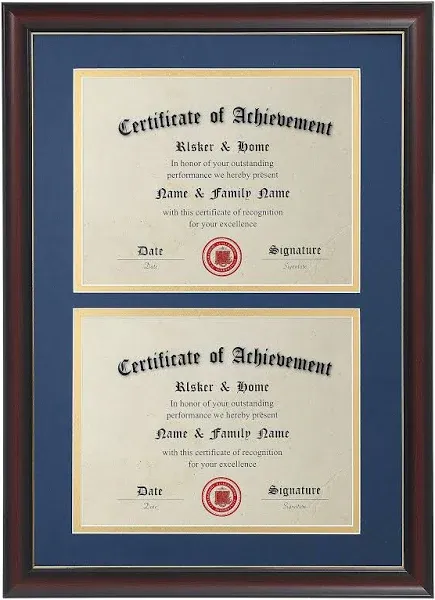 ELSKER&HOME Double Certificate Frame