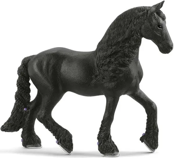 Schleich - Horse Club: Frisian Mare Animal Toy Figurine Educational Playset, 1 Pc