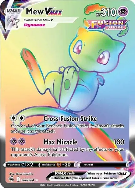 Mew VMAX: Fusion Strike Secret Rare