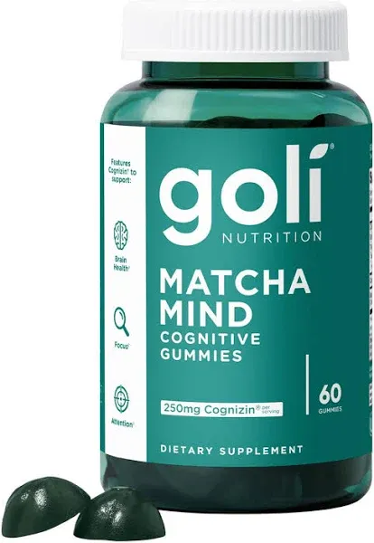 Goli Nutrition Matcha Mind Cognitive Gummies