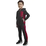 Nike Little Boys' Therma Fleece Zip Hoodie and Pants Set - Red/Black Heather - 4