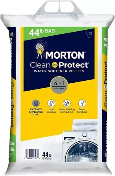 Morton Clean Protect Water Softener Salt Pellets