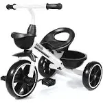 KRIDDO Kids Tricycles for 2-4 Year Olds, Toddler Trike Gift for 24 Months to 4 Years, White