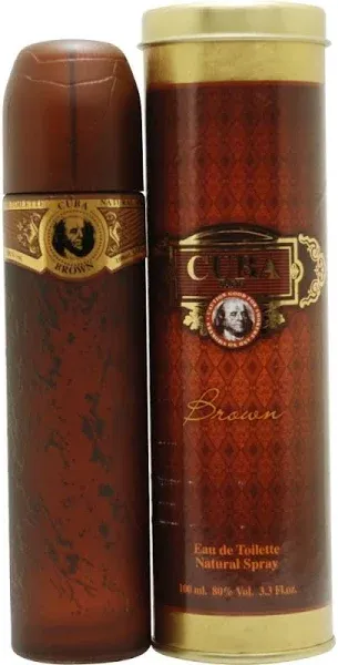 Cuba Brown by Fragluxe Eau De Toilette Spray for Men