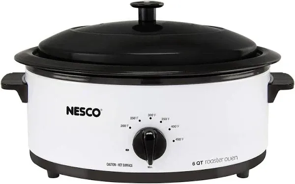 NESCO 4816-25 Electric Roaster, standard, Silver